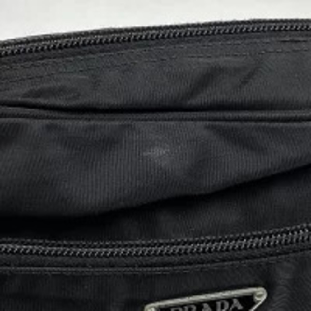 Prada Plate Shoulder Bag Crossbody Nero Black - Picture 3 of 6